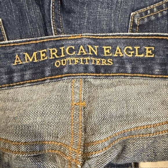 American Eagle Original Straight 100% Cotton Men's Jeans Whisker Wash 29 x 30 - Picture 6 of 13